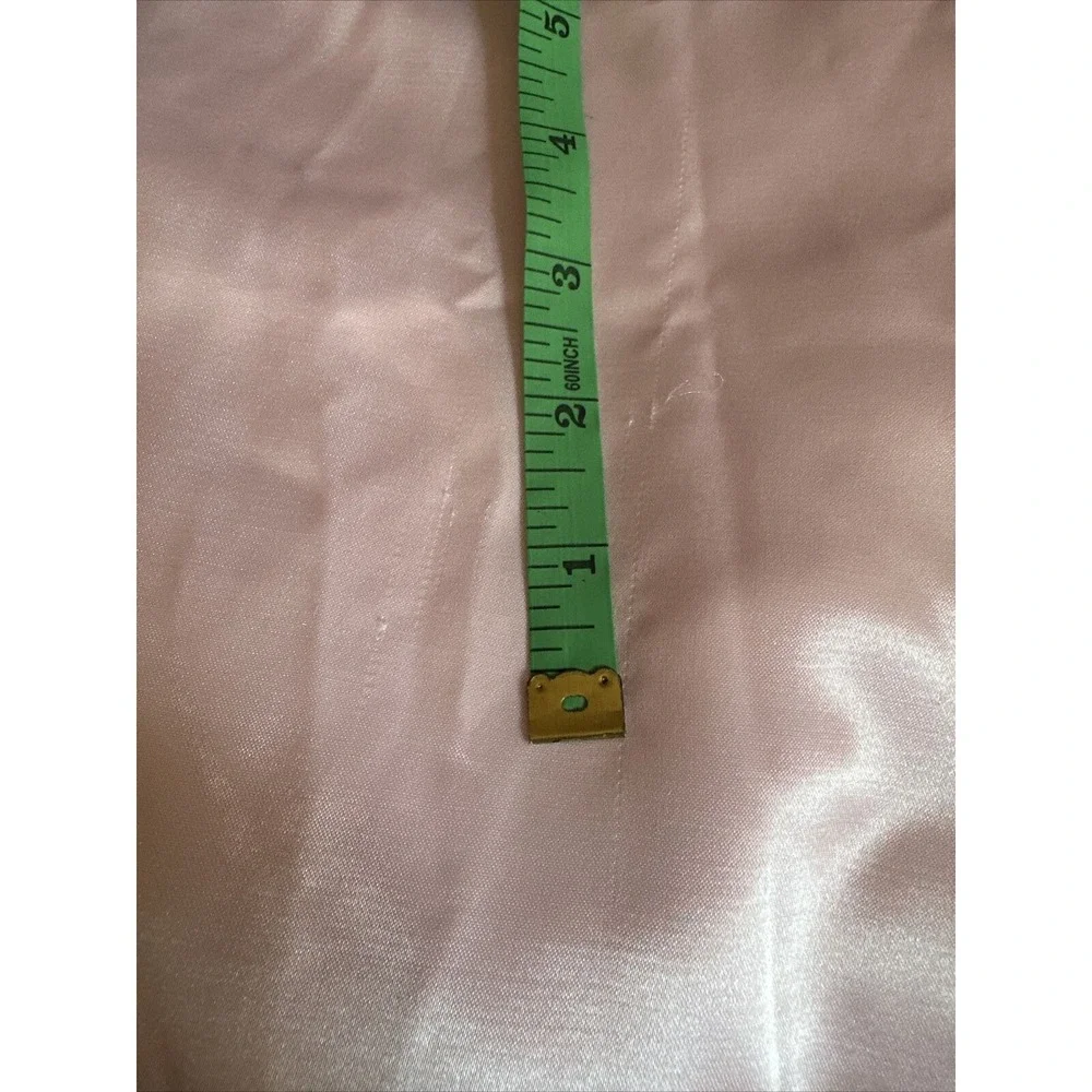 Vtg Jaclyn Smith L Pink Long Sleeve Nightgown Lace Accents Embroidered Modest - Picture 11 of 11